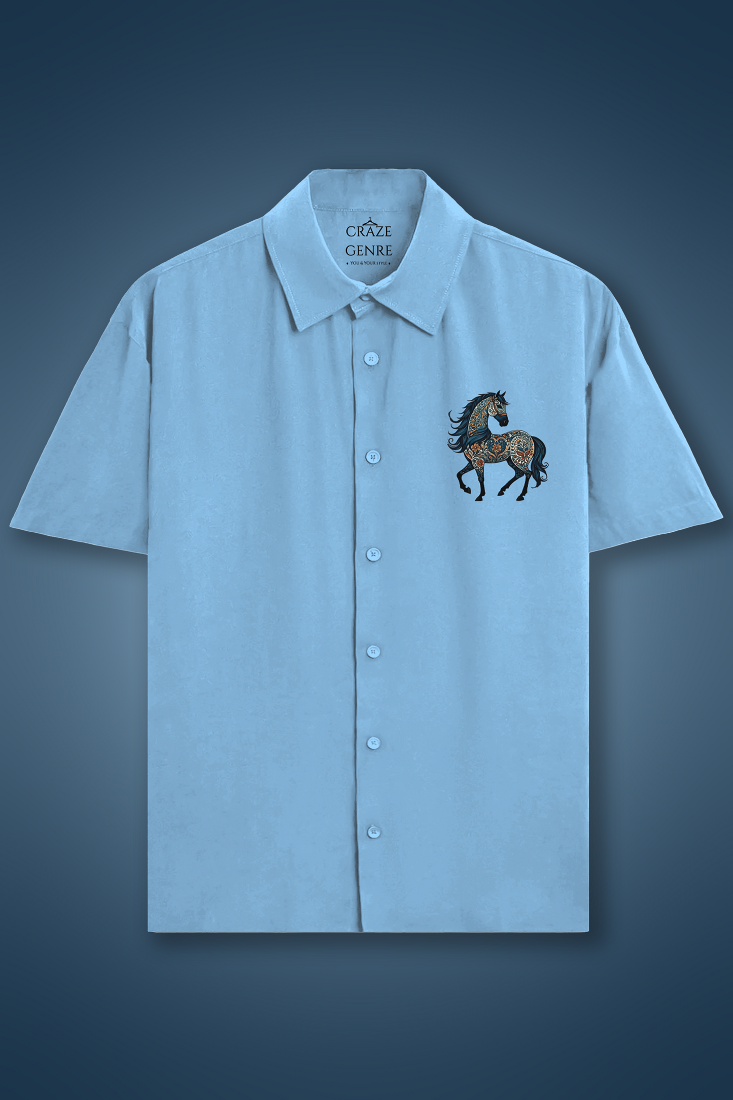 Royal Horse Oversized Boxy Fit Shirt