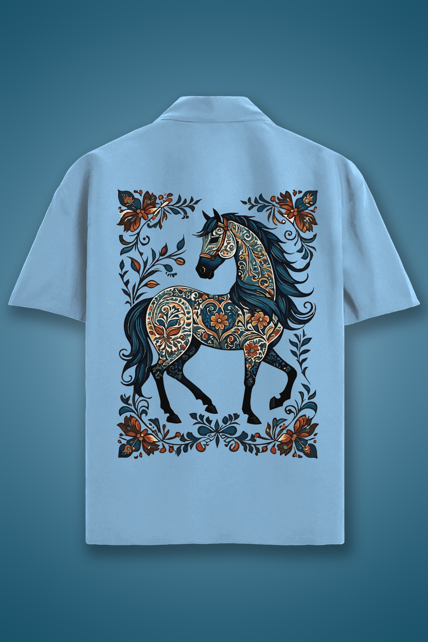 Royal Horse Oversized Boxy Fit Shirt