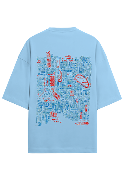 Stamps to Streets- Oversized Terry Tee