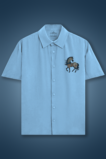 Royal Horse Oversized Boxy Fit Shirt