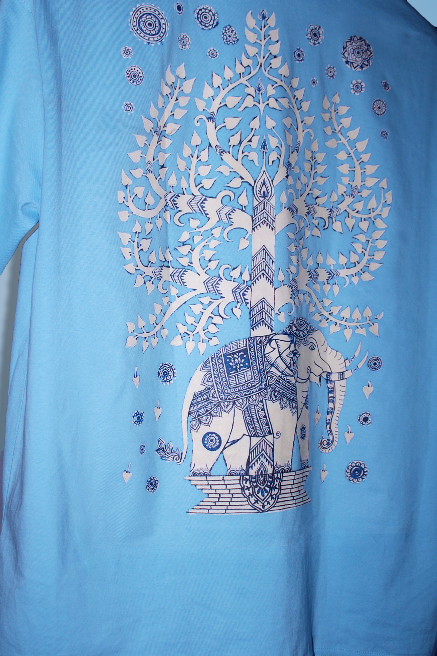 Elephant Kalamkari Oversized Shirt