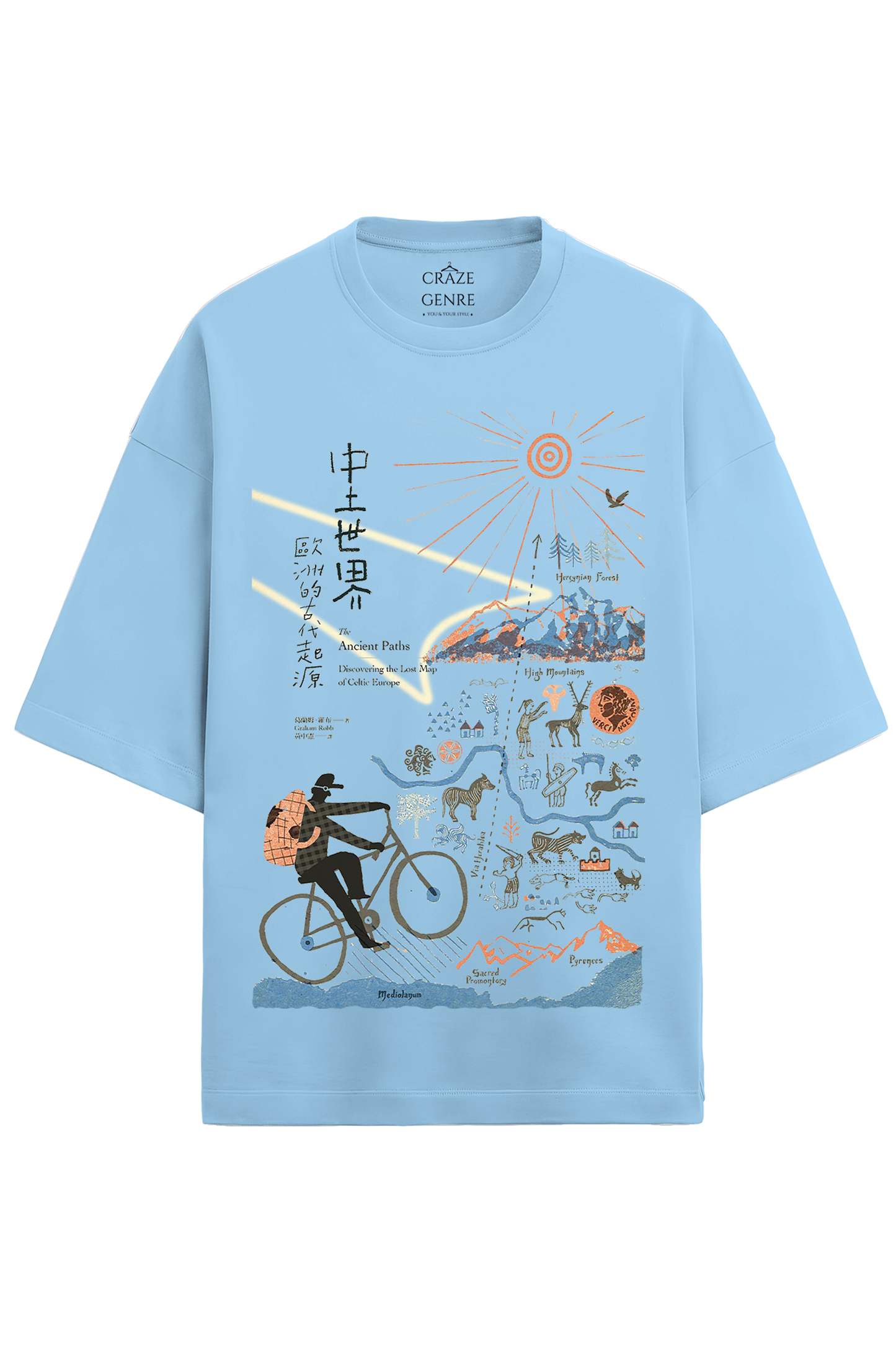 Lost Map of Celtic Europe-Terry Tee
